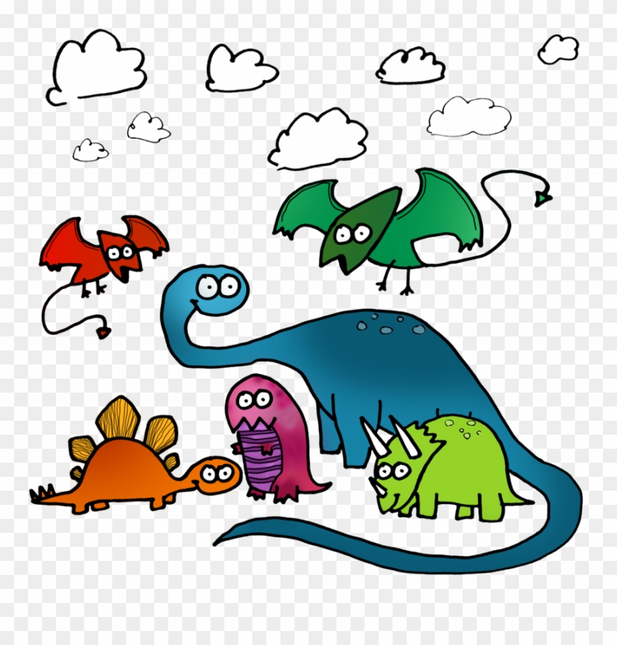 A Dino Party Is A Very Good Time - Dinosaur Clipart
