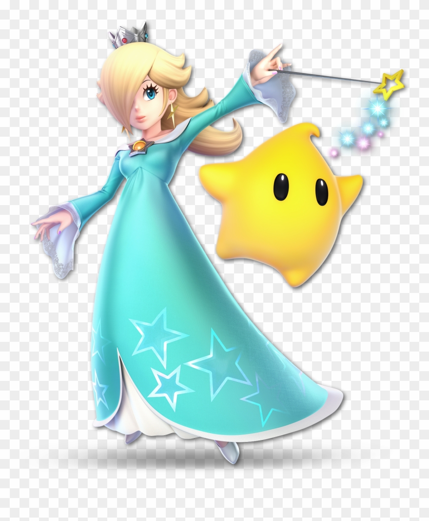 Rosa With Wand - Rosalina Smash Bros Ultimate Clipart