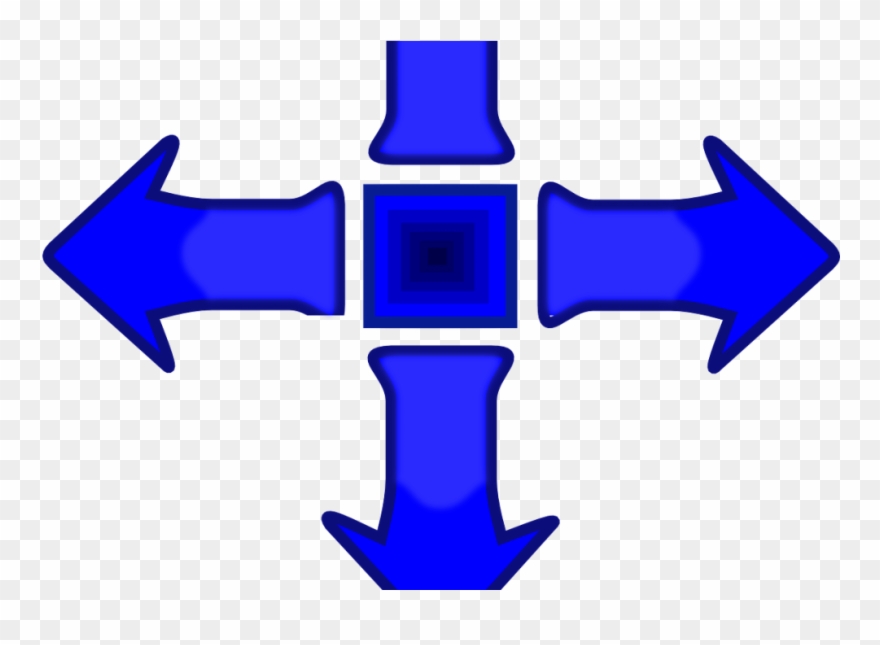 Make Decisions - Blue Down Arrow Clipart