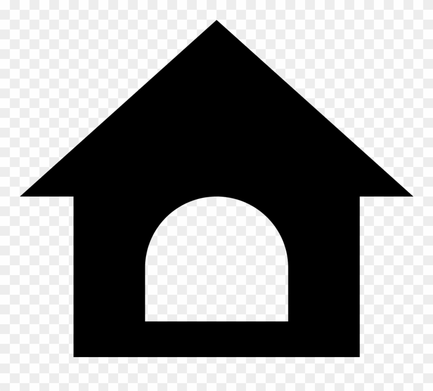 Dog House Icon - Icone Accueil Png Clipart