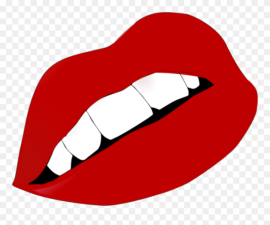 Lips Lipstick Mouth Free Vector Graphic On Pixabay - Rocky Horror Lips Clipart - Png Download