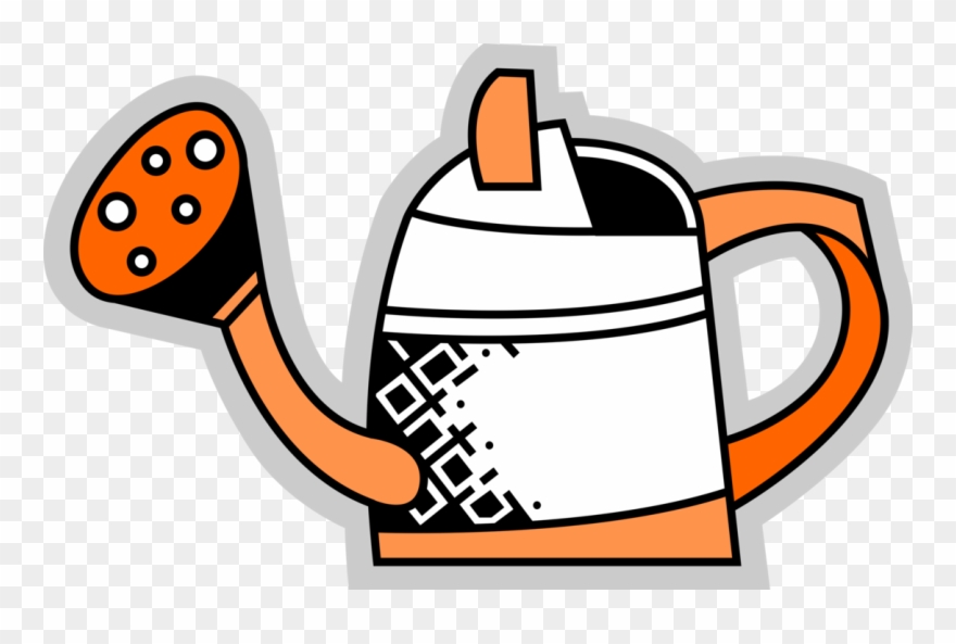 Vector Illustration Of Watering Can Or Watering Pot Clipart