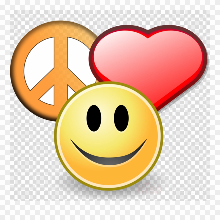 Peace And Love Clip Art Clipart Peace Symbols Clip - Peace Love And Happiness Clipart - Png Download