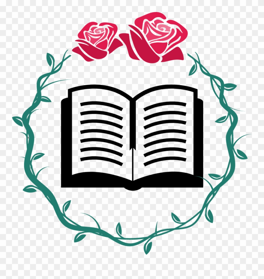 Librarybenni, Mlis - Frame Roses Black Png Clipart