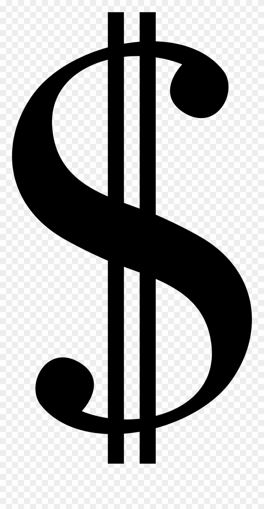 Dollar Clip Art - Dollar Symbol Svg - Png Download
