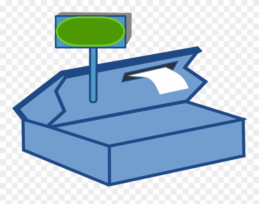 Cash Register Clip Art Download - Back Of A Cash Register - Png Download