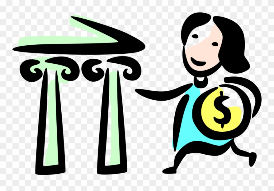 Bank Clipart Bank Deposit - Bank Deposit Clip Art - Png Download