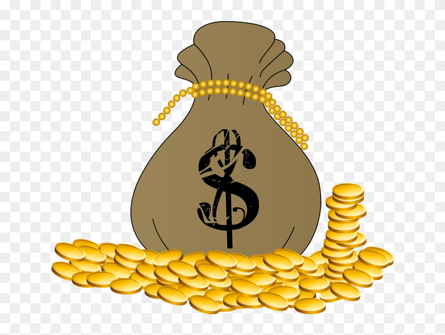 Png Royalty Free Library Craft Projects Symbols Clipartoons - Bag Of Coins Clipart Transparent Png