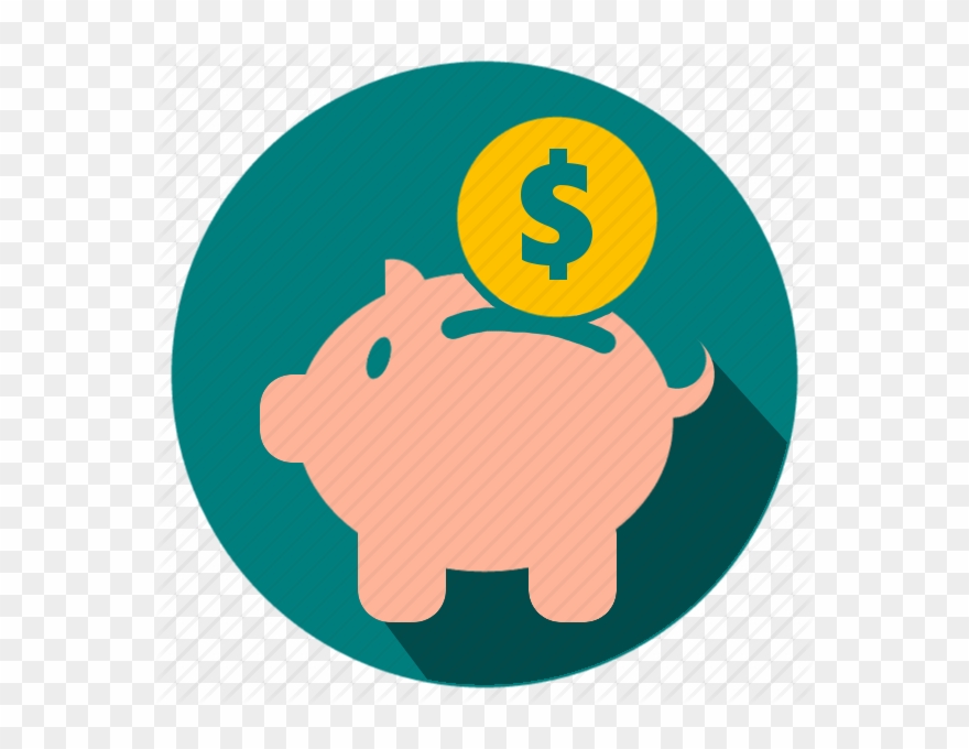 Coin Clipart Expense - Save Money Flat Icon - Png Download