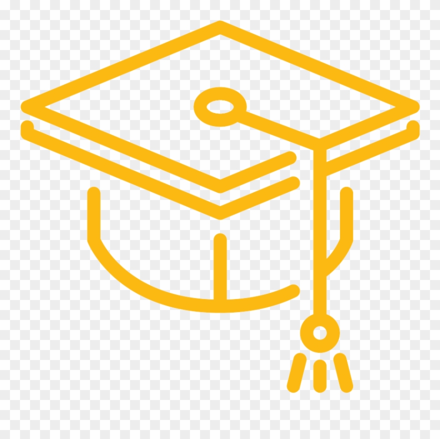Graduation Cap Icon - Symbool Opleiding Clipart