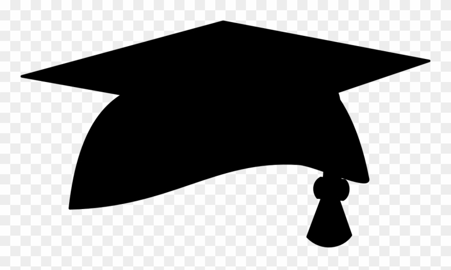 Graduation Hat Graduation Cap Clipart No Background - Black Graduation Hat Png Transparent Png