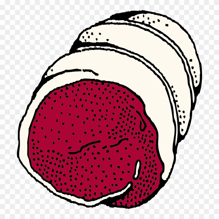 Rolled Roast Clip Art - Pork Roast Clip Art - Png Download