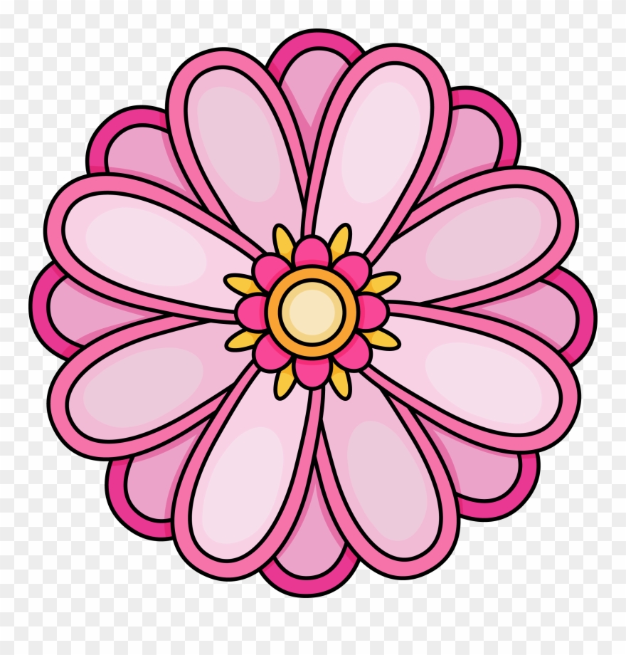 Imagination Pictures Of Flowers To Color Free Printables - Flower Printable With Color Clipart