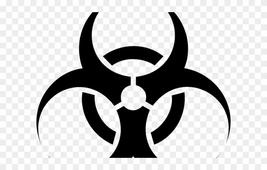 Radiation Clipart Symbol Transparent Background - Biohazard Symbol Png