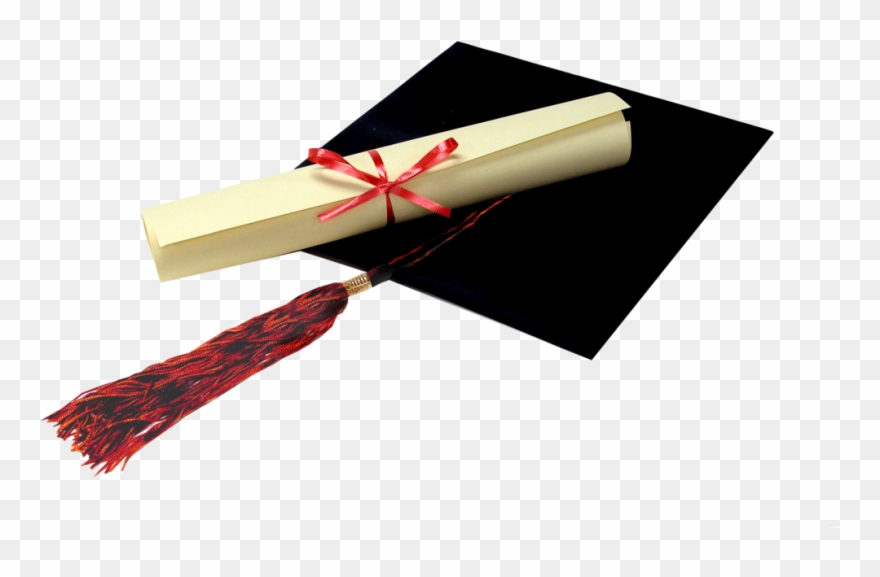 Graduation Cap And Diploma - University Degree Clipart
