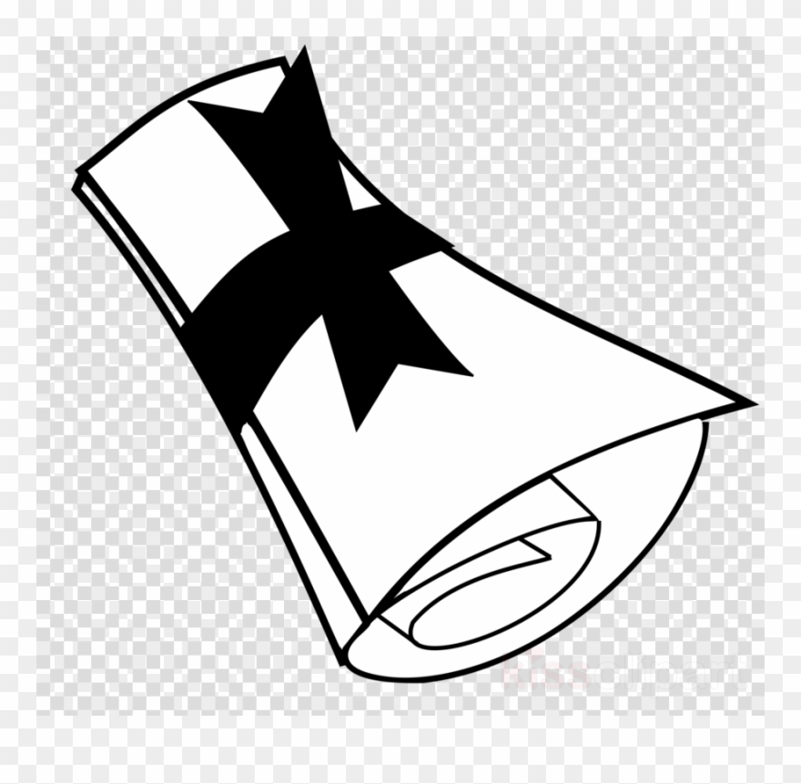 Black And White Diploma Png Clipart Diploma Graduation Transparent Png