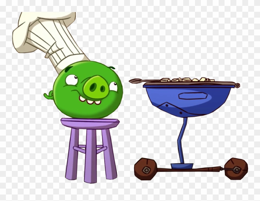 Pig With A Chef Hat - Cartoon Clipart