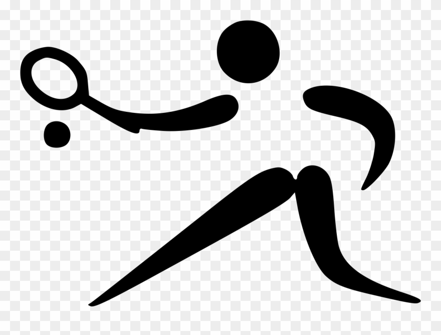 Olympics Clipart Olympic Event - Tennis Pictogram - Png Download