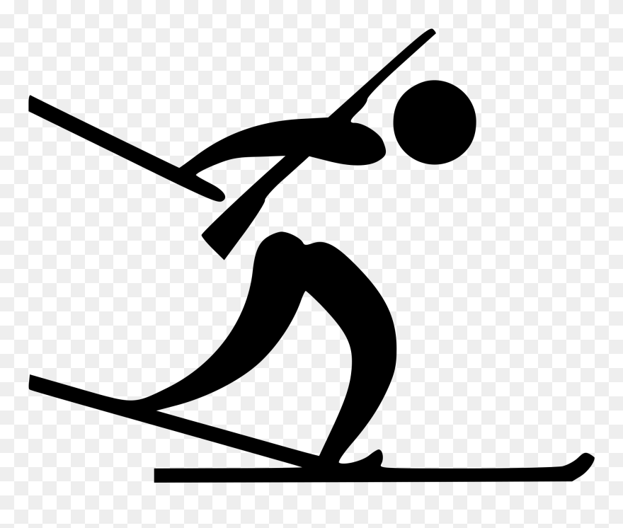 Biathlon At The Winter Wikipedia - Pictogramme Biathlon Clipart