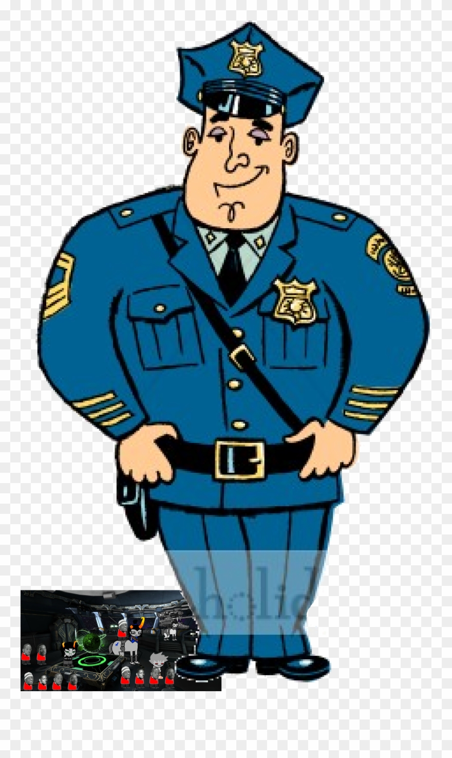 Policeman Clipart Bimbo 798t - Clipart Image Of Policeman - Png Download