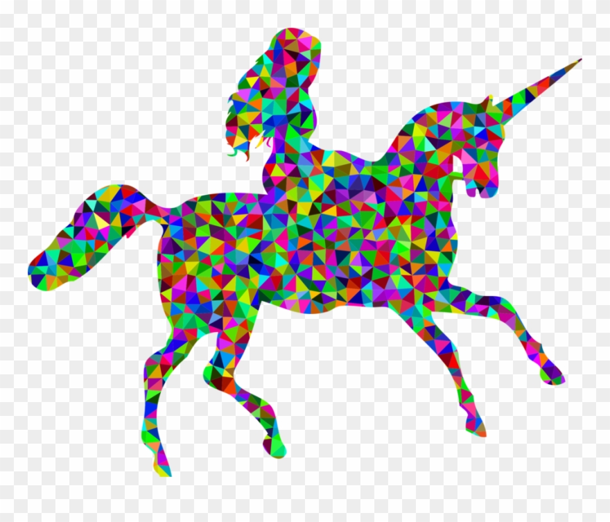 Unicorn Equestrian Horse Silhouette Fairy Tale - Fairy And Unicorn Silhouette Clipart