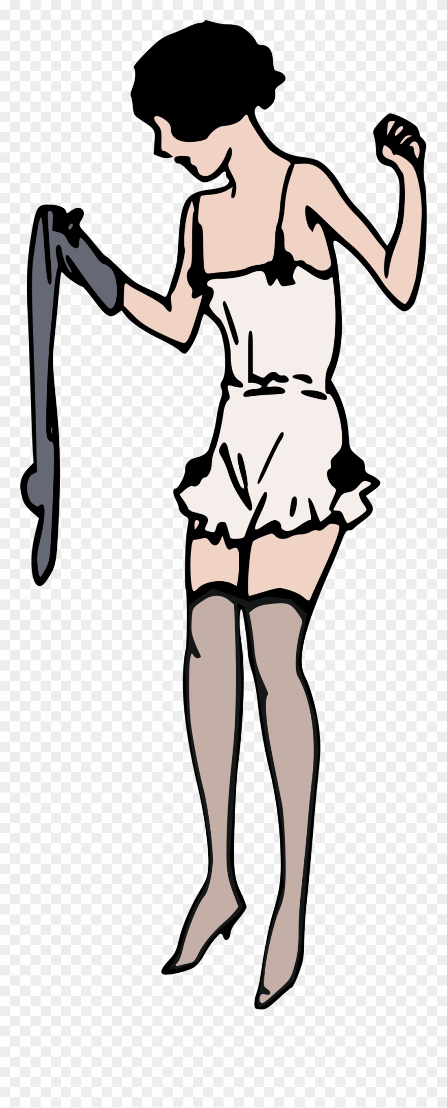 In Underwear Clipart