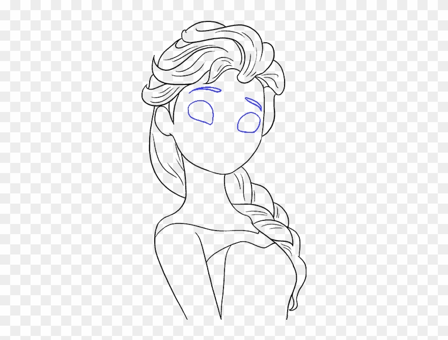 How To Draw Elsa - Drawing Clipart
