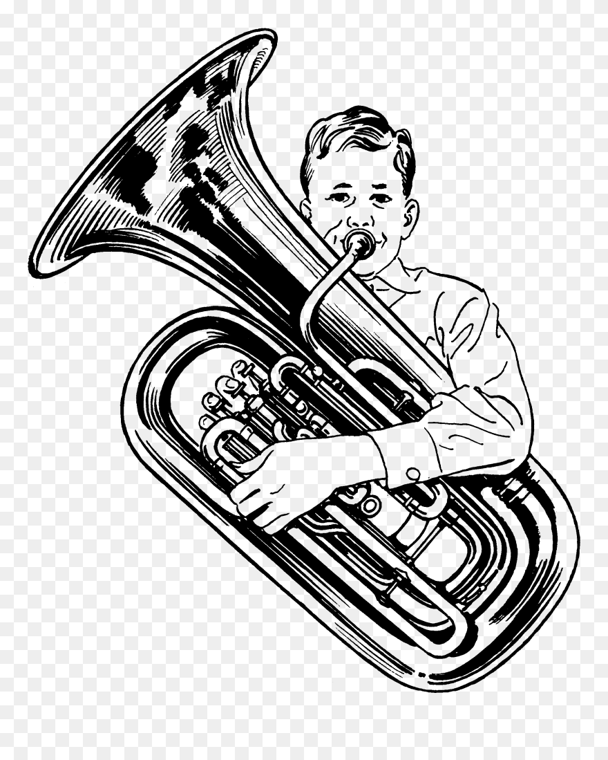 Clipart Tuba Download This Tuba Clip Art And Save On - Tuba Clipart - Png Download