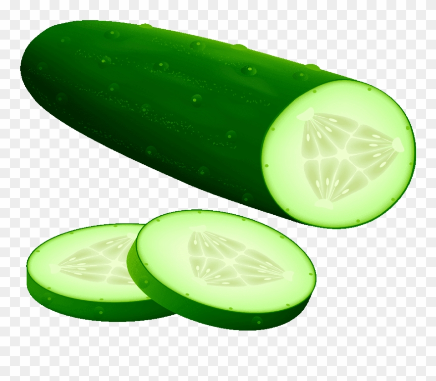 Cucumber Slice - Cucumber Clip Art Free - Png Download