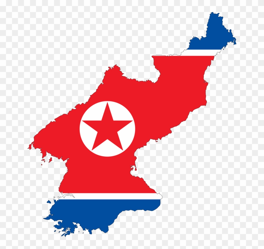 Flag Of North Korea Flag Of South Korea National Flag - North Korea Flag Map Clipart