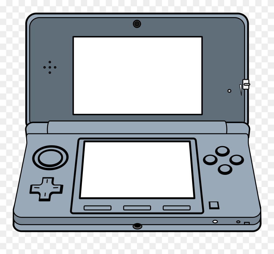Handheld 3d Game System - Video Game Console Clipart - Png Download