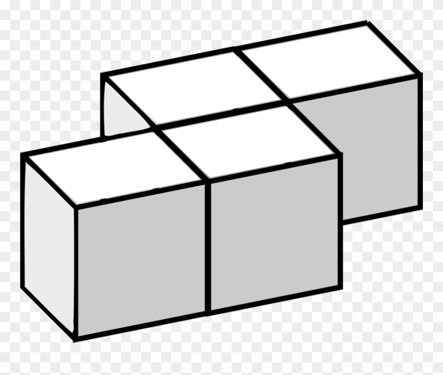 Promoworx Ltd Three-dimensional Space Tetris Cube Line - 3d Cube Rectangle Block Clipart