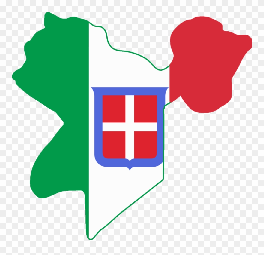Clip Arts Related To - Italian Libya Flag Map - Png Download