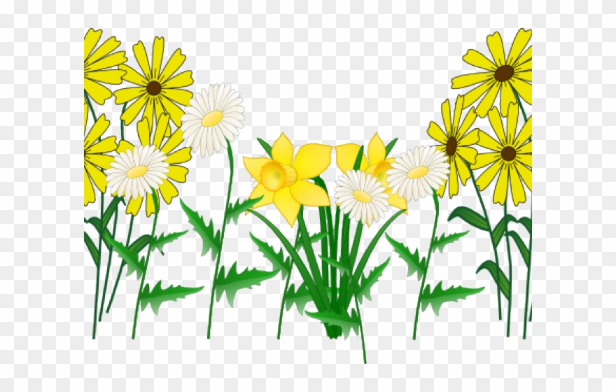 Bed Of Flowers Clip Art - Png Download