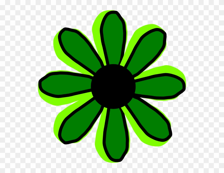 Green Wildflower Cliparts - Png Download