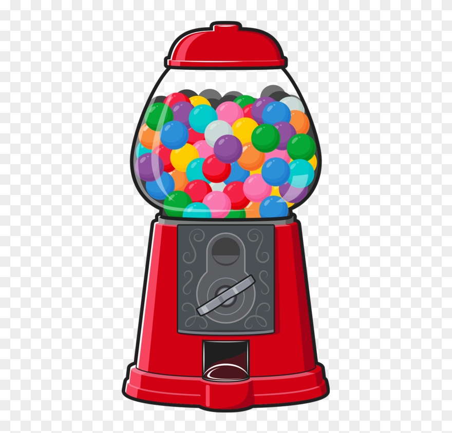 Splash Gumball Machine Regular - Gumball Machine Clipart Free - Png Download