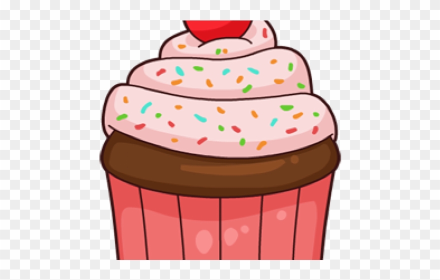 Cartoon Clipart Cupcake - Colourful Cupcake Clip Art - Png Download