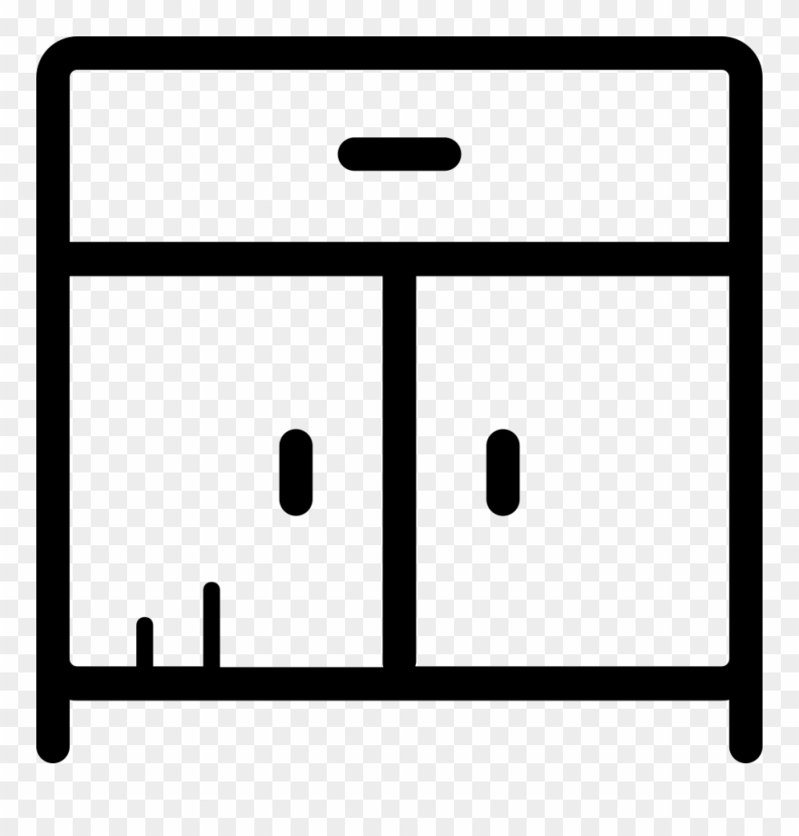 Kitchen Clipart Kitchen Cabinet - Png Download