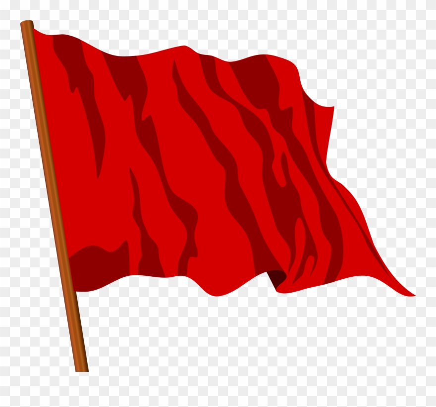 Red Flag Picture - Allah O Akbar Tehreek Flag Clipart