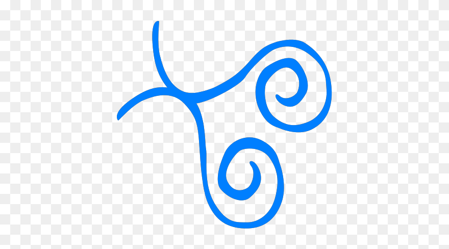 Blue Swirl Frame Bottom Left Corner Clip Art - Clip Art - Png Download