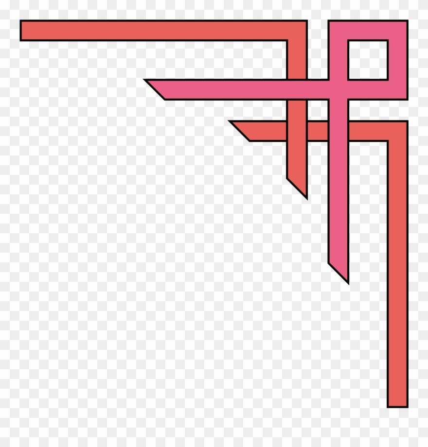 Clip Transparent Clipart Coke Upper Right - Page Corner Design Modern - Png Download