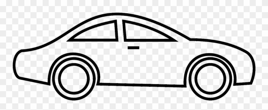 Car Clip Art At Vector Free 1 Auto Clipart Wedding - Black And White Car Clipart - Png Download