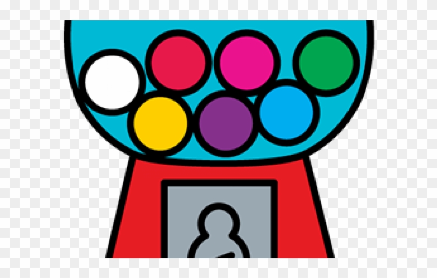 Gumball Clipart - Big Bubble Gum Machine Clipart - Png Download