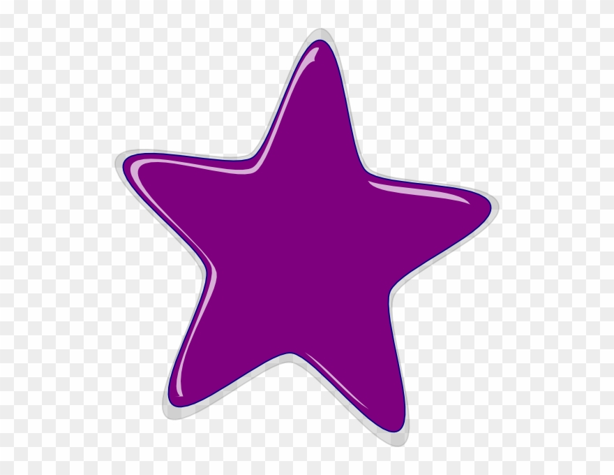 Purple Star - Purple Star Png Clipart