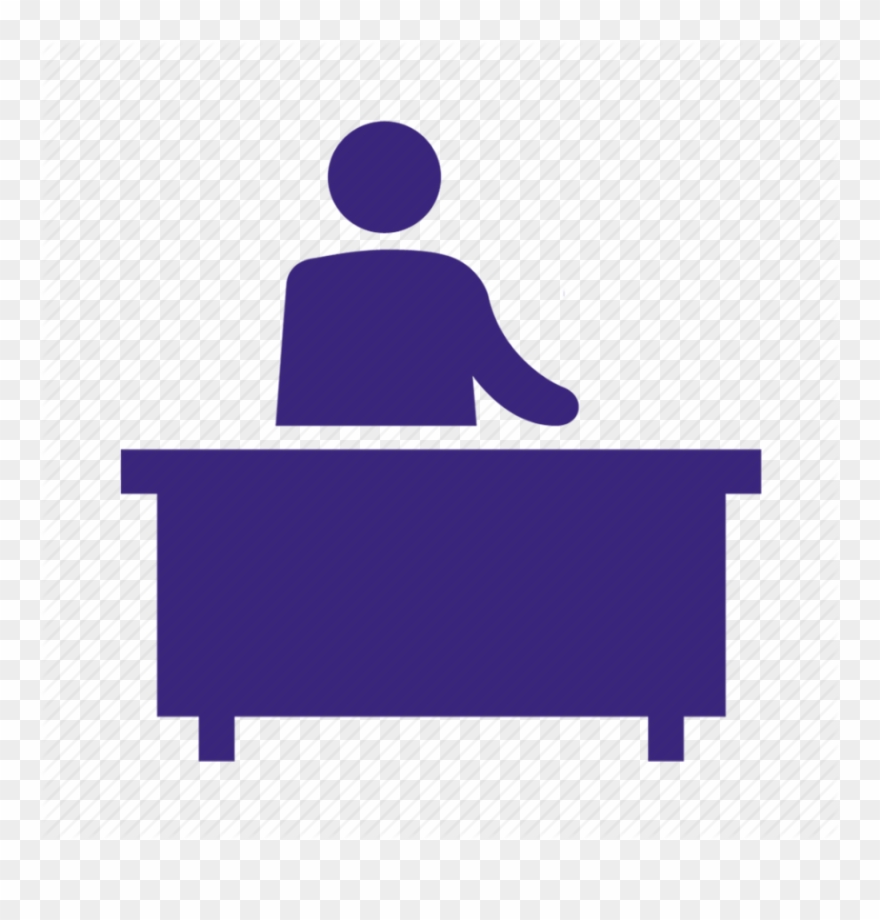 Reception Icon Clipart Computer Icons Receptionist - Desk Icon - Png Download