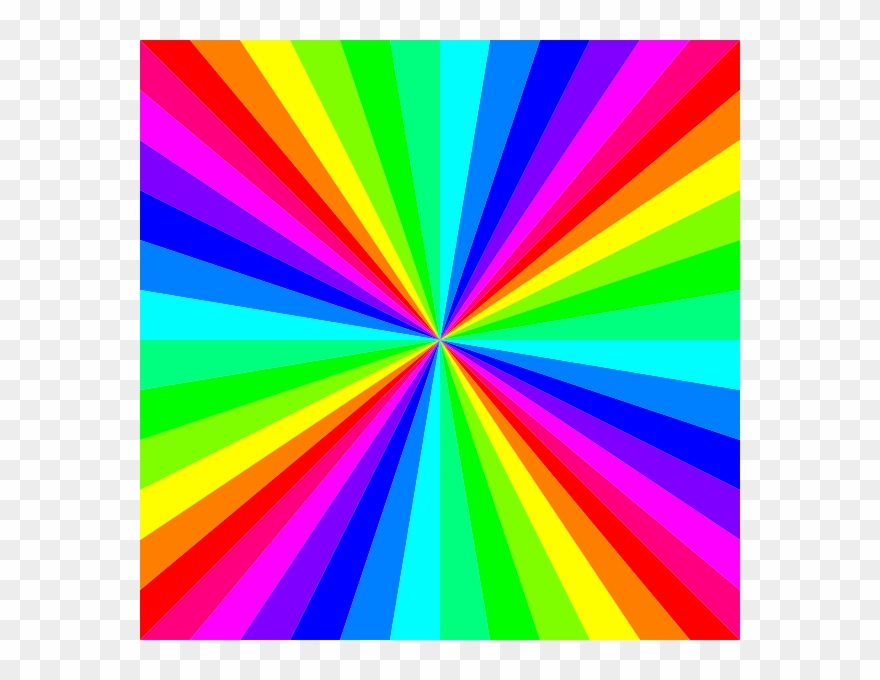 Colored Clip Art - Rainbow Colors - Png Download