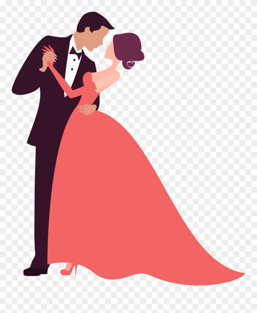Bridegroom Photography Clip Art Couple Dancing Decoration - Wedding Couple Clip Art Png Transparent Png