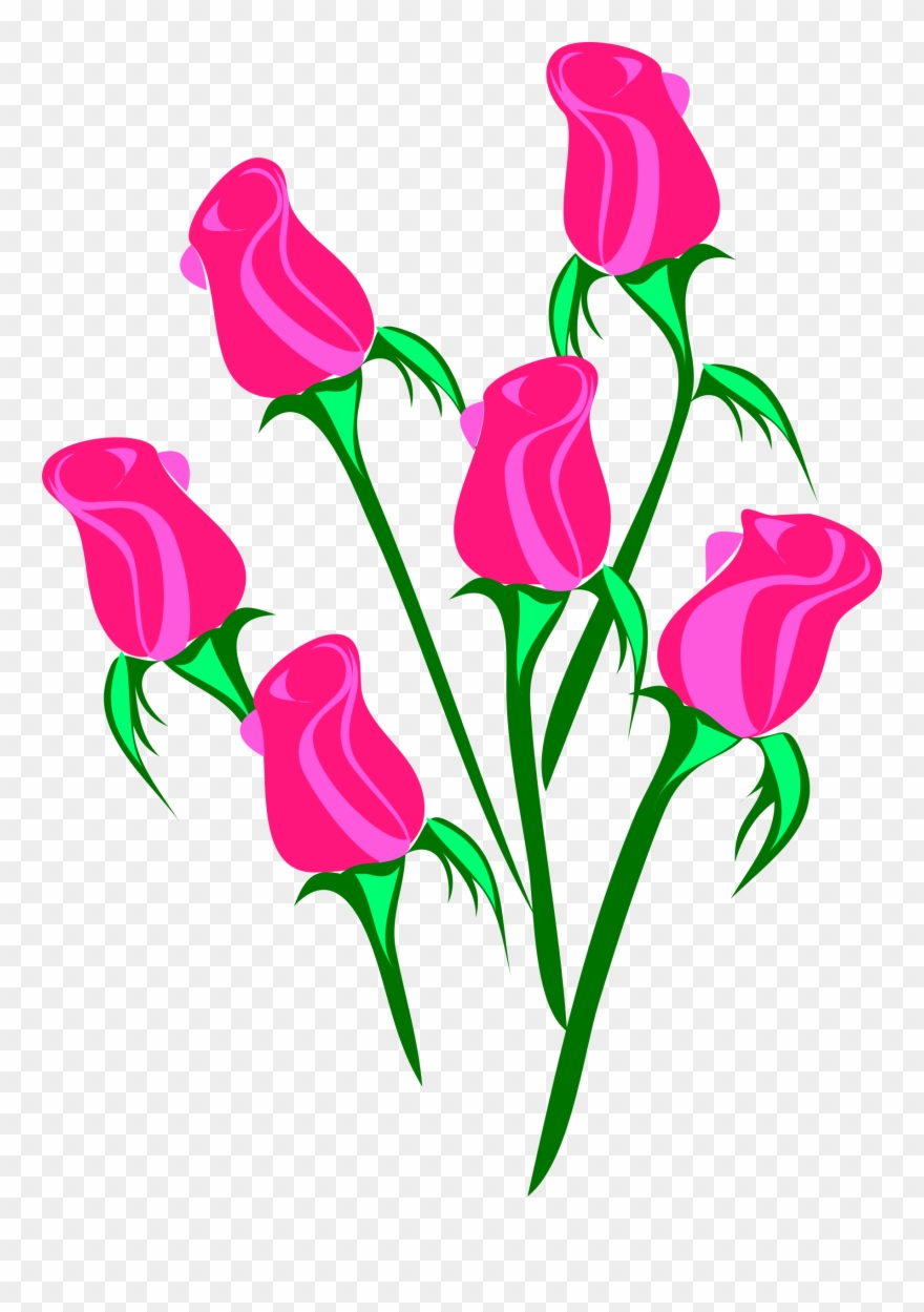 Clipart - Roses Clip Art - Png Download