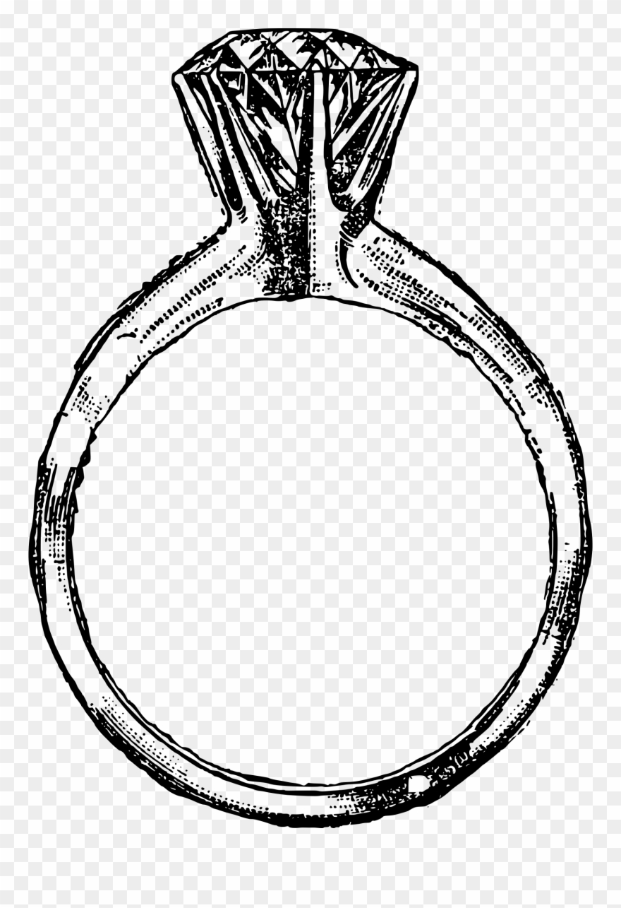 Diamond Ring Clip Art Free Clipart Images 6 - Png Download