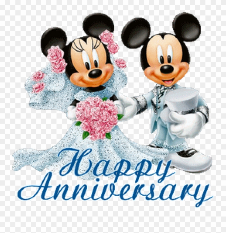 Free Wedding Anniversary Clipart Free Wedding Anniversary - Mickey Mouse Wedding Anniversary - Png Download